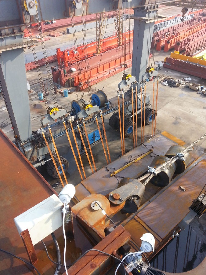 游艇吊安裝門式起重機(jī)安全監(jiān)控系統(tǒng)現(xiàn)場圖四